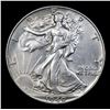 Image 2 : 1940-p Walking Liberty Half Dollar 50c Grades Choice AU/BU Slider