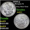Image 1 : 1900-p Morgan Dollar $1 Grades Choice+ Unc