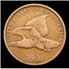 Image 2 : 1858 sl Flying Eagle Cent 1c Grades vf+