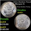 Image 1 : 1904-o Rainbow Toned Morgan Dollar $1 Grades Select+ Unc
