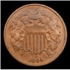 Image 2 : 1864 Two Cent Piece 2c Grades xf