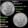 Image 1 : 1880-o Morgan Dollar $1 Grades Select Unc