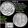 Image 1 : 1916-p Mercury Dime 10c Grades Choice Unc+ FSB