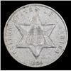 Image 2 : 1859 Three Cent Silver 3cs Grades xf+
