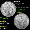Image 1 : 1880-o Morgan Dollar $1 Grades Select Unc