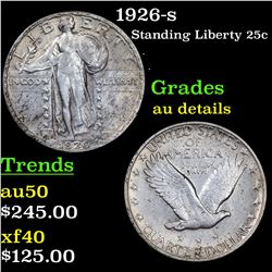 1926-s Standing Liberty Quarter 25c Grades AU Details