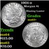 Image 1 : 1901-o Morgan Dollar $1 Grades Select+ Unc