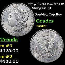 1878-p Rev '79 Vam 229.1 R5 Morgan Dollar $1 Grades Select Unc