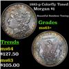 Image 1 : 1885-p Colorfly Toned Morgan Dollar $1 Grades Select+ Unc