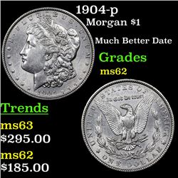 1904-p Morgan Dollar $1 Grades Select Unc