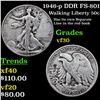 Image 1 : 1946-p DDR FS-801 Walking Liberty Half Dollar 50c Grades vf++