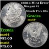 Image 1 : 1880-s Mint Error Morgan Dollar $1 Grades Select+ Unc