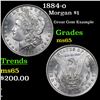 Image 1 : 1884-o Morgan Dollar $1 Grades GEM Unc