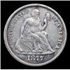 Image 2 : 1877-cc Seated Liberty Dime 10c Grades vf++