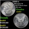 Image 1 : 1890-s Morgan Dollar $1 Grades Select+ Unc