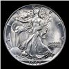Image 2 : 1942-p Walking Liberty Half Dollar 50c Grades Choice+ Unc