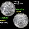 Image 1 : 1890-p Morgan Dollar $1 Grades Choice Unc