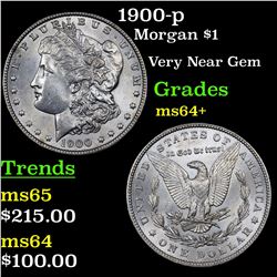 1900-p Morgan Dollar $1 Grades Choice+ Unc