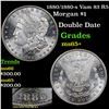 Image 1 : 1880/1880-s Vam 83 R5 Morgan Dollar $1 Grades GEM+ Unc
