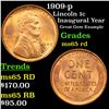 Image 1 : 1909-p Lincoln Cent 1c Grades GEM Unc RD