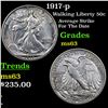 Image 1 : 1917-p Walking Liberty Half Dollar 50c Grades Select Unc