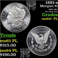 1881-s Morgan Dollar $1 Grades Choice Unc+ PL