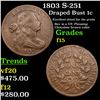Image 1 : 1803 S-251 Draped Bust Large Cent 1c Grades f+