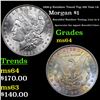 Image 1 : 1886-p Rainbow Toned Top 100 Vam 1A Morgan Dollar $1 Grades Choice Unc