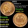 Image 1 : 1903 Indian Cent 1c Grades Choice+ Unc BN