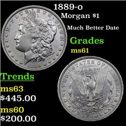 1889-o Morgan Dollar $1 Grades BU+