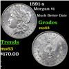 Image 1 : 1891-s Morgan Dollar $1 Grades Select Unc