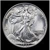 Image 2 : 1943-p Walking Liberty Half Dollar 50c Grades GEM Unc