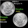 Image 1 : 1884-o Morgan Dollar $1 Grades Choice Unc