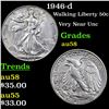 Image 1 : 1946-d Walking Liberty Half Dollar 50c Grades Choice AU/BU Slider