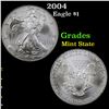 Image 1 : 2004 Silver Eagle Dollar $1 Grades Mint State