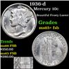 Image 1 : 1936-d Mercury Dime 10c Grades GEM+ FSB