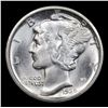 Image 2 : 1936-d Mercury Dime 10c Grades GEM+ FSB