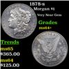 Image 1 : 1878-s Morgan Dollar $1 Grades Choice+ Unc