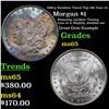 Image 1 : 1886-p Rainbow Toned Top 100 Vam 1A Morgan Dollar $1 Grades GEM Unc