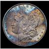 Image 2 : 1886-p Rainbow Toned Top 100 Vam 1A Morgan Dollar $1 Grades GEM Unc