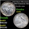 Image 1 : 1925 Stone Mountain Old Commem Half Dollar 50c Grades Select Unc