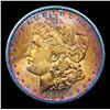 Image 2 : 1881-s Rainbow Toned Morgan Dollar $1 Grades GEM Unc