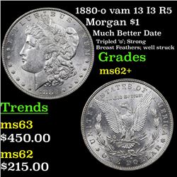 1880-o vam 13 I3 R5 Morgan Dollar $1 Grades Select Unc