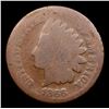 Image 2 : 1866 Indian Cent 1c Grades g+