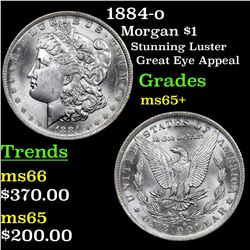 1884-o Morgan Dollar $1 Grades GEM+ Unc
