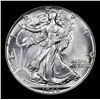 Image 2 : 1946-p Walking Liberty Half Dollar 50c Grades Choice+ Unc