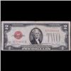 Image 2 : 1928G $2 Red seal United States Note Grades vf+
