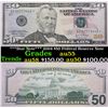 Image 1 : ***Star Note*** 2004 $50 Federal Reserve Note Grades Choice AU