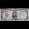 Image 2 : 1928C $5 Red Seal United States Note Grades f+