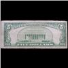 Image 3 : 1928B $5 Red Seal United States Note Signatures Julian & Morganthau Grades vf++